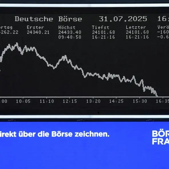 European shares slide to 4-week lows as US slaps tariffs on dozens of countries