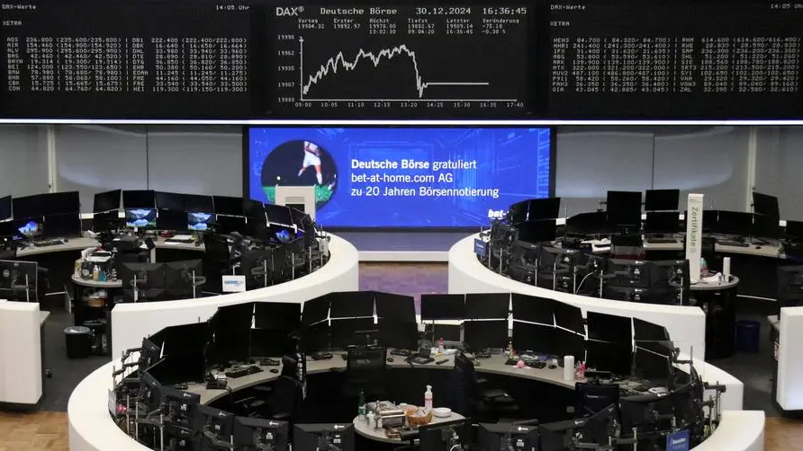 European stocks begin 2025 trade with modest gains