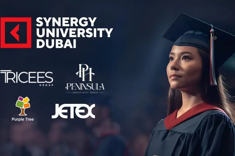 Synergy University Dubai is excited to announce the signing of a Memorandum of Understanding (MOU) with four leading UAE brands: Jetex, Peninsula Hospitality Group, Purple Tree Events and Tricees Group FZE. Image Courtesy: Synergy University Dubai