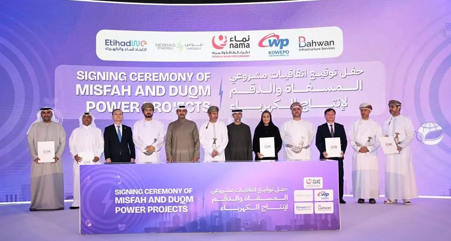 EtihadWE participates in consortiums developing Misfah, Duqm power projects in Oman