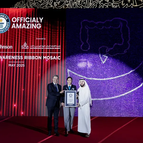 Johnson & Johnson sets Guinness World Record with largest awareness ribbon mosaic