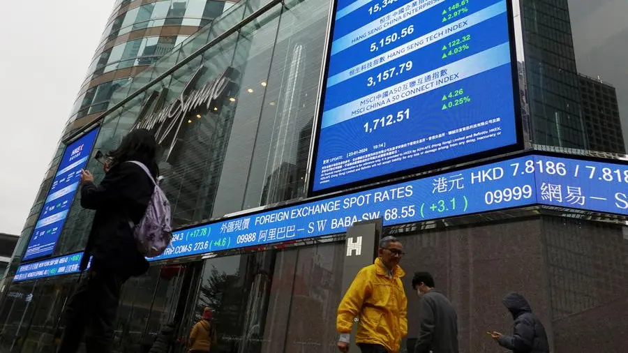 Asian stocks set for strongest annual jump in eight years on AI bets