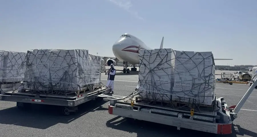UAE sends 100 tonnes of aid to Gaza under 'Humaid Air Bridge'
