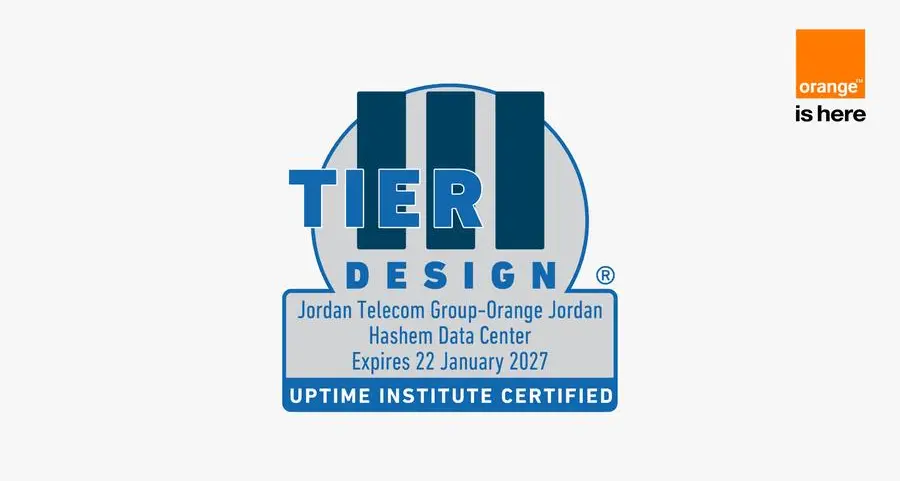 Orange Jordan wins the globally prestigious “Tier III Design” certificate in data center design