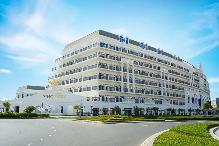 Site photo of Vincitore Benessere, Vincitore Realty's wellness residential project in Arjan, Dubai.