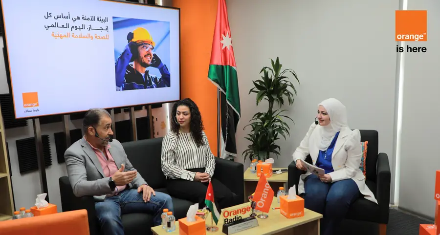On World Day for Safety and Health at Work Orange Jordan carries out various initiatives
