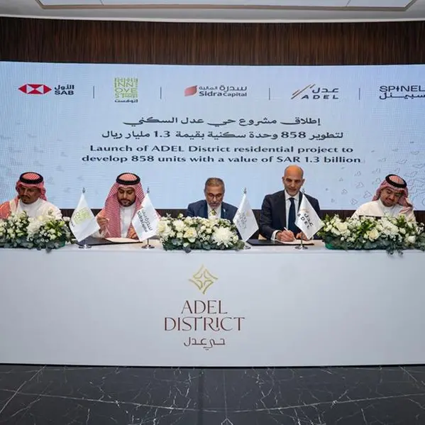 Adel, Sidra Capital launch $346mln residential project in Dammam