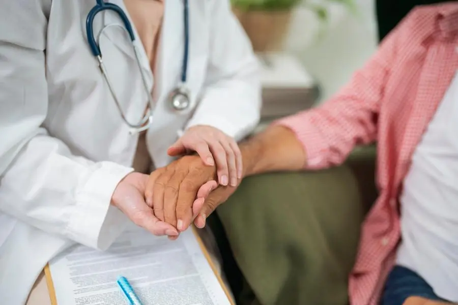 Health care concept with geriatric doctor consulting examining elderly senior aged adult in medical exam clinic or hospital. Image used for illustrative purpose Getty Images , Getty Images
