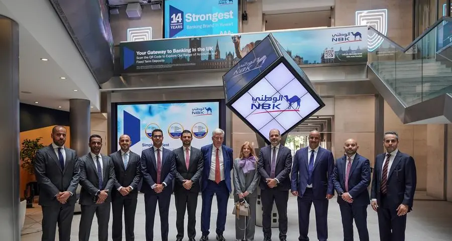 بنك الكويت الوطني يحتفل بإدراج سندات بقيمة 800 مليون دولار أميركي في بورصة لندن