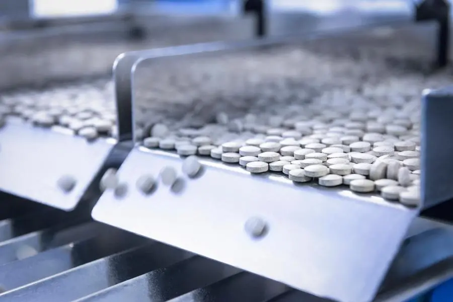 Close up of tablets in packing machine in pharmaceutical factory. Image used for illustrative purpose. Getty Images , Getty Images