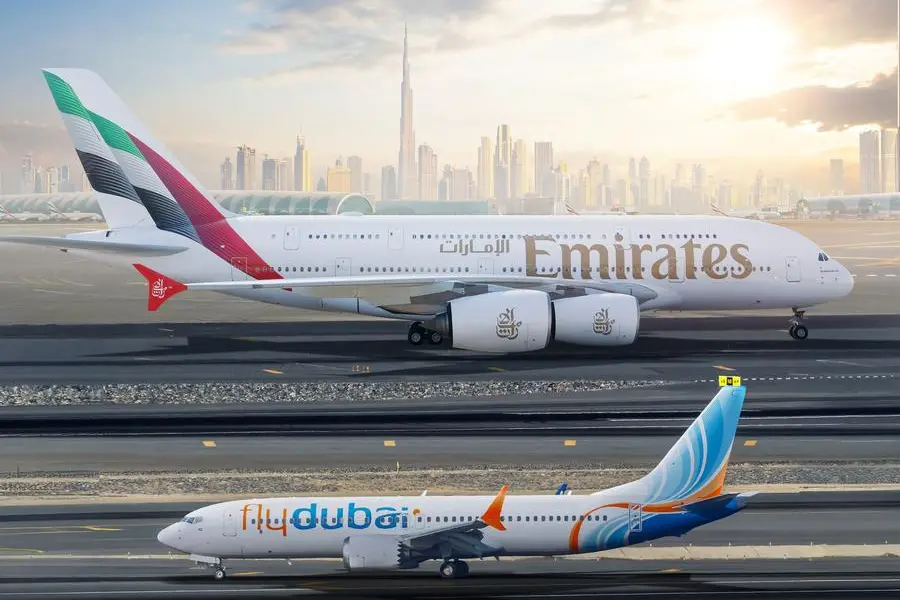 Emirates, flydubai joint network carries over 5mln passengers in 2024. Image courtesy: WAM