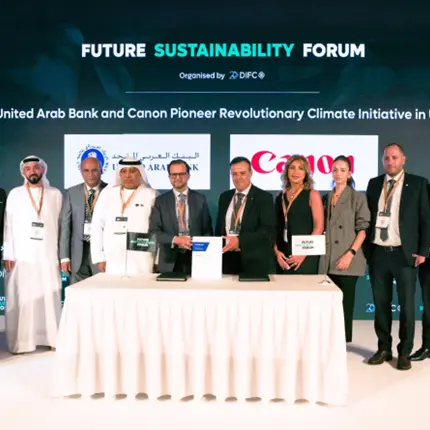 United Arab Bank & Canon to deliver impactful carbon compensation for business printing in UAE