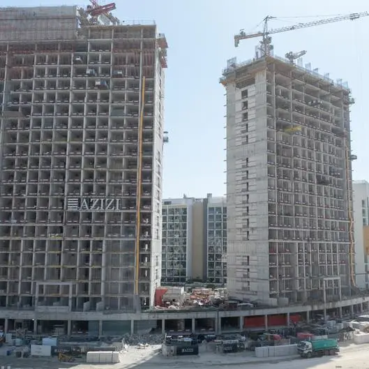 عزيزي للتطوير العقاري تُعلن عن إنجاز 58% من مشروع \"ريفييرا بيتش فرونت I\"