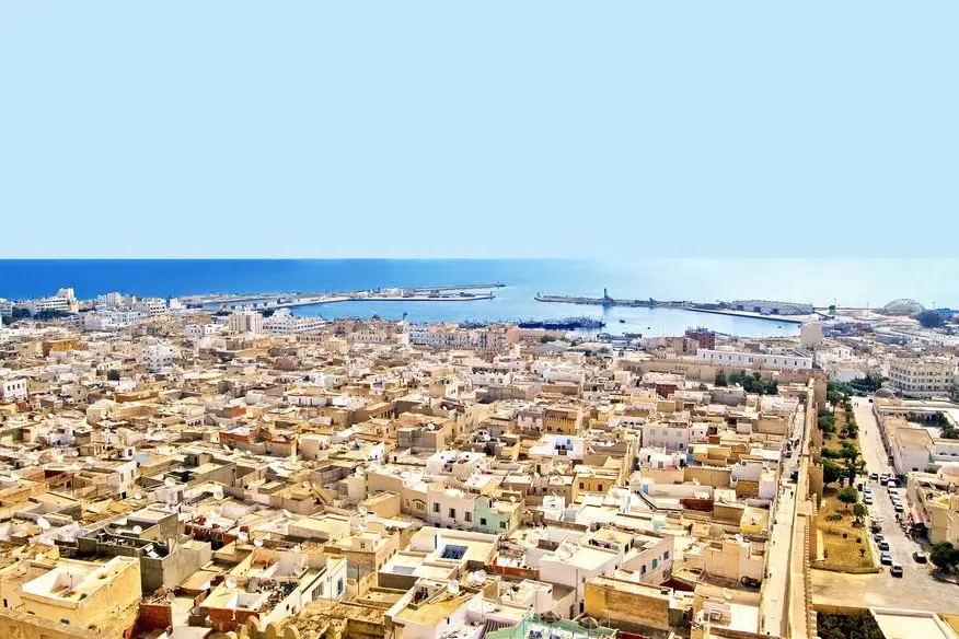 Aerial view from mediaval fortress that nowadays serves as the archaeological museum of Sousse, Tunisia, Africa Image used for illustrative purpose. Getty Images