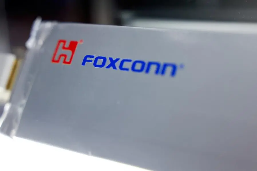 FILE PHOTO: A Foxconn high energy density solid-state lithium metal battery is displayed at Foxconn\\u2019s annual tech day in Taipei, Taiwan, October 8, 2024. REUTERS/Ann Wang. , Reuters