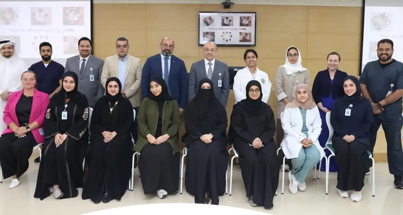 ختام ورشة \"التعلم القائم على حل المشكلات في مهارات التيسير والتقييم والتغذية الراجعة\" بجامعة الخليج العربي