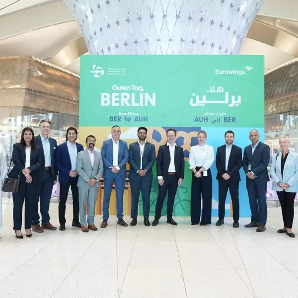 \"يورووينغز\" تطلق خطاً جوياً مباشراً بين برلين وأبوظبي بثلاث رحلات أسبوعية إلى مطار زايد الدولي\"