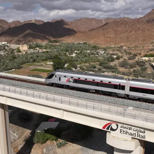 First Etihad Rail passenger service arrives from Fujairah in Abu Dhabi