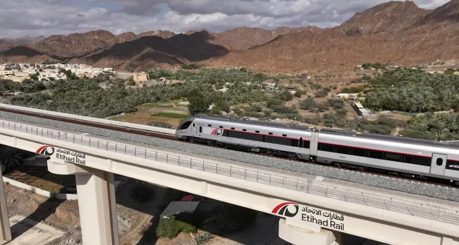 First Etihad Rail passenger service arrives from Fujairah in Abu Dhabi