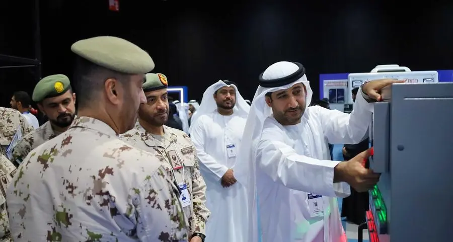 Commander of Joint Aviation visits Tasleeh’s pavilion at ISNR Abu Dhabi 2026