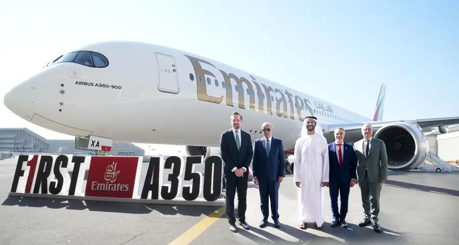 Emirates receives its first of 65 A350-900s