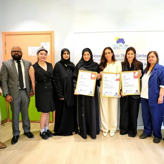 High Hopes becomes UAE’s first pediatric therapy center to achieve Triple ISO certification