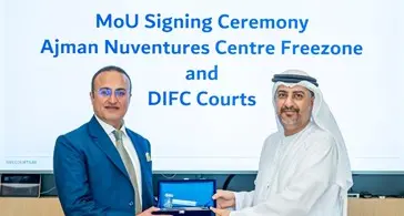 Ajman NuVentures Centre Free Zone signs MoU with DIFC Courts