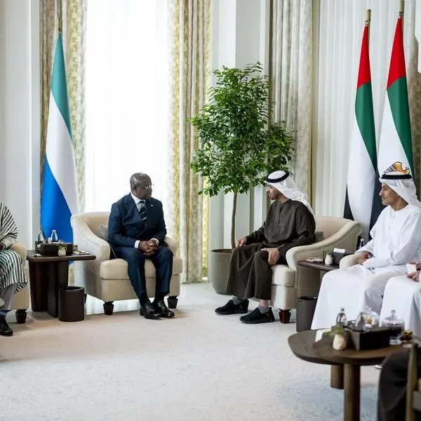UAE President discusses bilateral cooperation with President of Sierra Leone