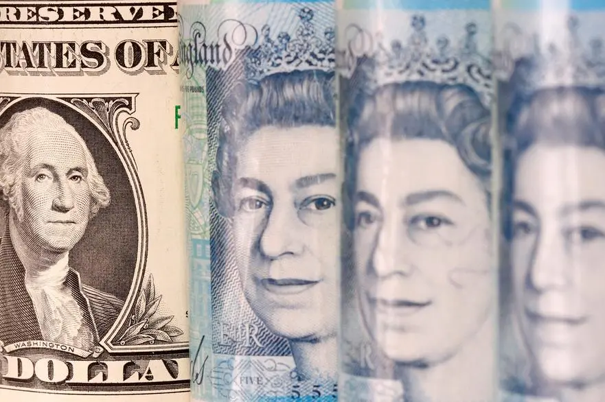 FILE PHOTO: Pound and U.S. dollar banknotes are seen in this illustration taken January 6, 2020. REUTERS/Dado Ruvic/Illustration. , Reuters