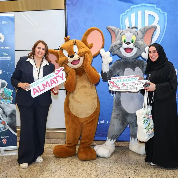 جزيرة ياس تتعاون مع العربية للطيران ومطارات أبوظبي للاحتفال بأول رحلة جوية مباشرة من ألماتي إلى أبوظبي