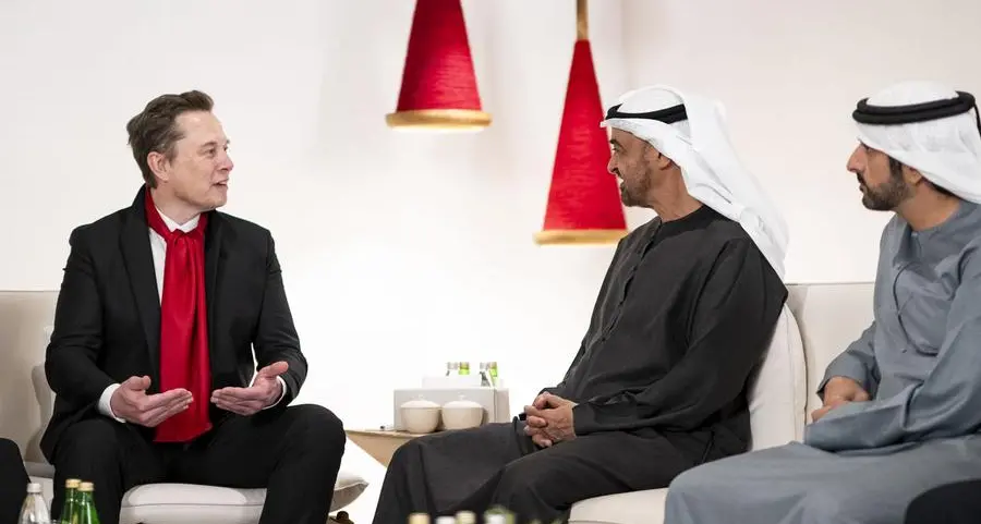 UAE President meets Elon Musk