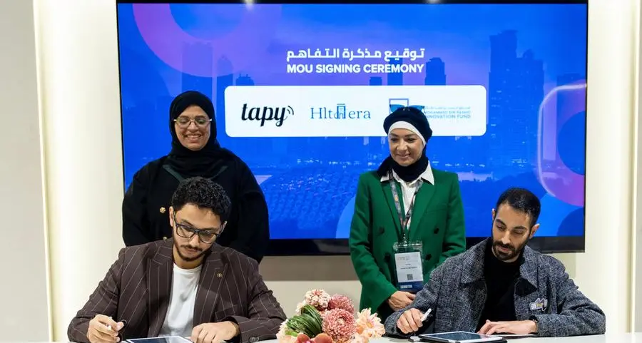 Hlthera توقع مذكرة تفاهم مع Tapy بهدف تطوير الابتكارات الصحية التي تركز على الإنسان