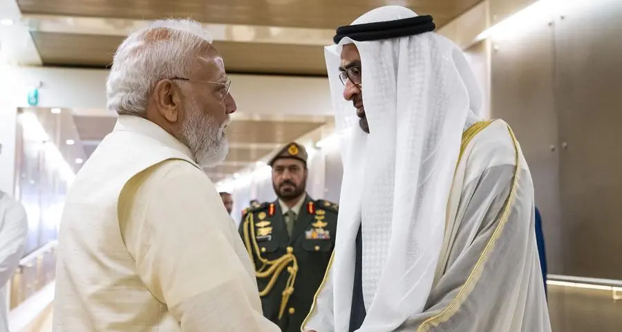 UAE President bids farewell to Indian Prime Minister at conclusion of official visit to UAE