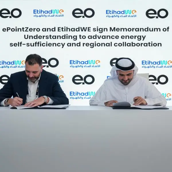 Etihad Water and Electricity signs MoU with ePointZero to enhance energy sustainability in the Northern Emirate