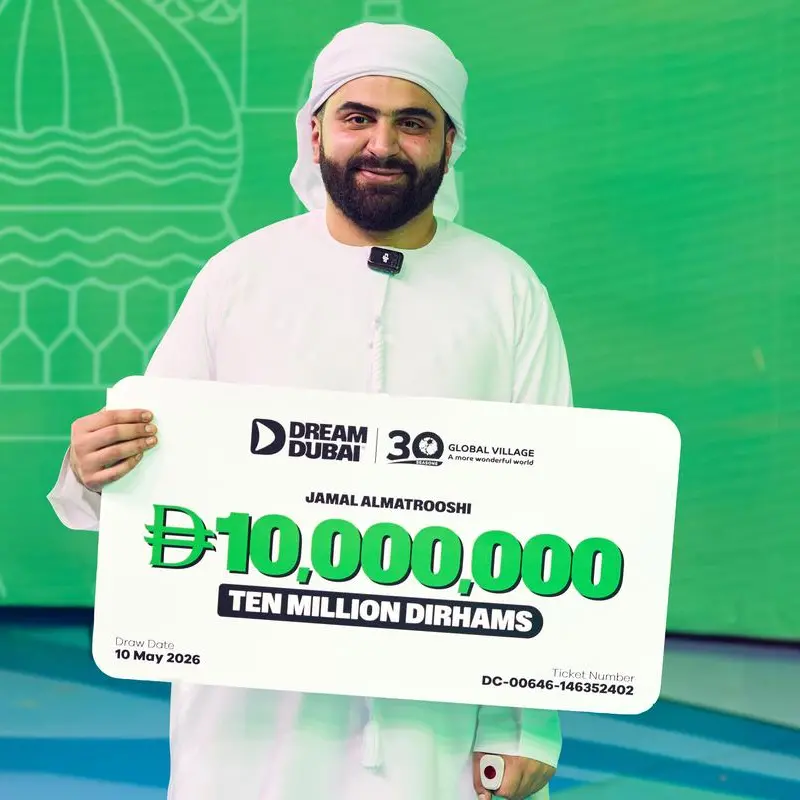 Dream Dubai awards its largest ever grand prize of AED 10mln to Civil Defense employee Jamal Al Matrooshi