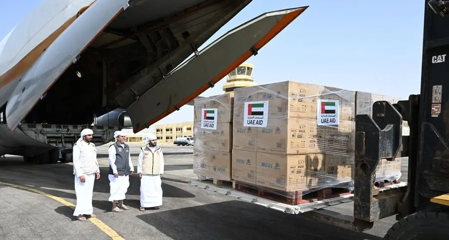 Emirati humanitarian aid aircraft arrives in Amdjarass, Chad
