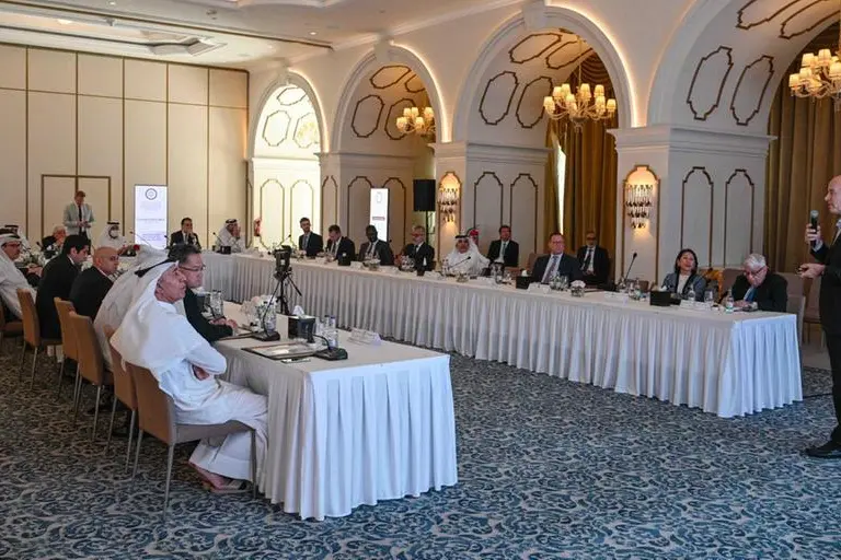 <p>HE Abdullah bin Hamad Al-Attiyah, Chairman of the Board of Trustees at the Al-Attiyah Foundation, chairing the Foundation&rsquo;s First CEO Roundtable of 2024.</p>\\n