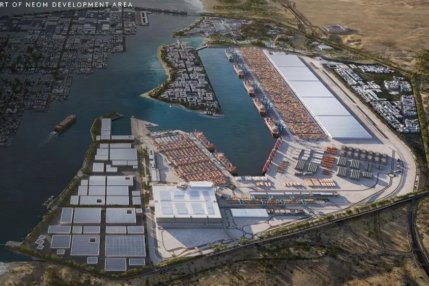 Port of NEOM Development Area. Image Courtesy: NEOM