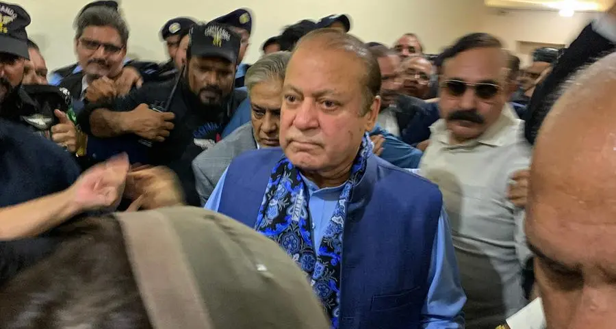 Pakistan ex-PM Sharif appears in court after ending exile