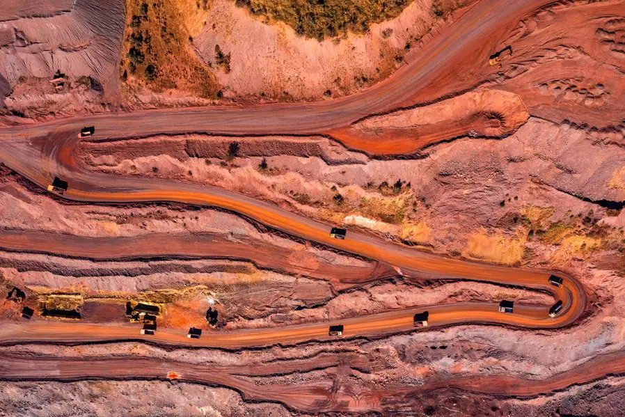 Huge iron ore quarry opencast mining of iron ore opencast mining. Image Courtesy: Getty Images , Getty Images/Moment RF
