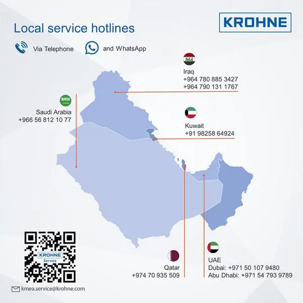 Krohne delivers customer service excellence across the Middle East