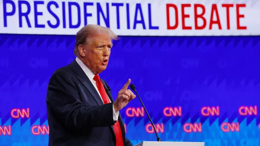 Scenes from Biden vs. Trump: The first debate of 2024
