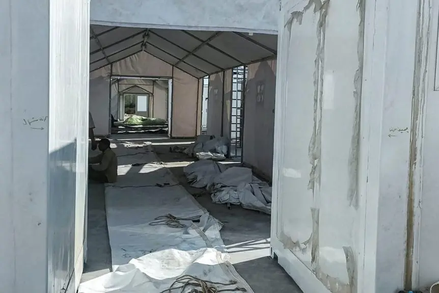 A view of a field hospital for medical evacuees amid the ongoing conflict between Israel and the Palestinian Islamist group Hamas, which has been built at Sheikh Zuweid near Al-Arish, Sinai Peninsula, Egypt November 1, 2023. REUTERS/Stringer Image used for illustrative purpose. , Reuters