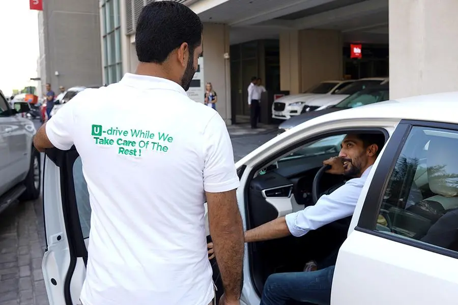 Customer Happiness Representatives Udrive Stations at DWTC