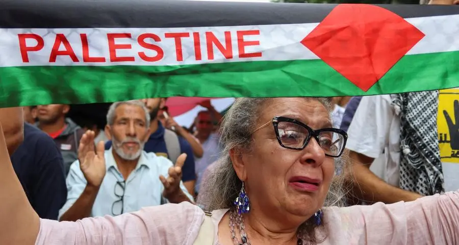 Mass rally in Tunis in support of the Palestinian people and against the occupation