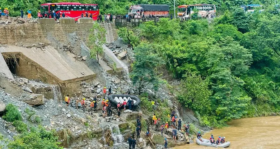63 missing after Nepal landslide sweeps two buses into river