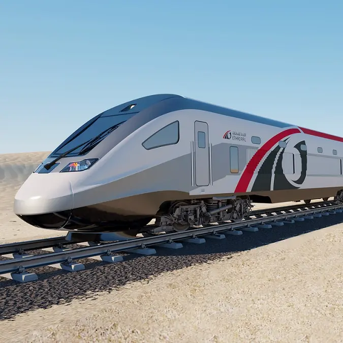 Etihad Rail’s first train journey between Abu Dhabi and Al Dhannah
