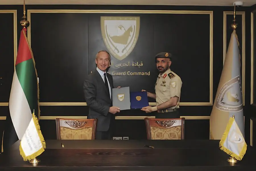H.E. Staff Major General/ Salem Saeed Ghafan Al Jaberi, Commander of the National Guard, and H.E. James Morse, President of Rabdan Academy. Image Courtesy: Rabdan Academy