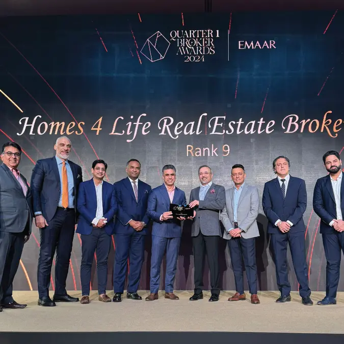 Homes 4 Life Real Estate clinches 9th rank at EMAAR Quarter 1 Broker Awards 2024