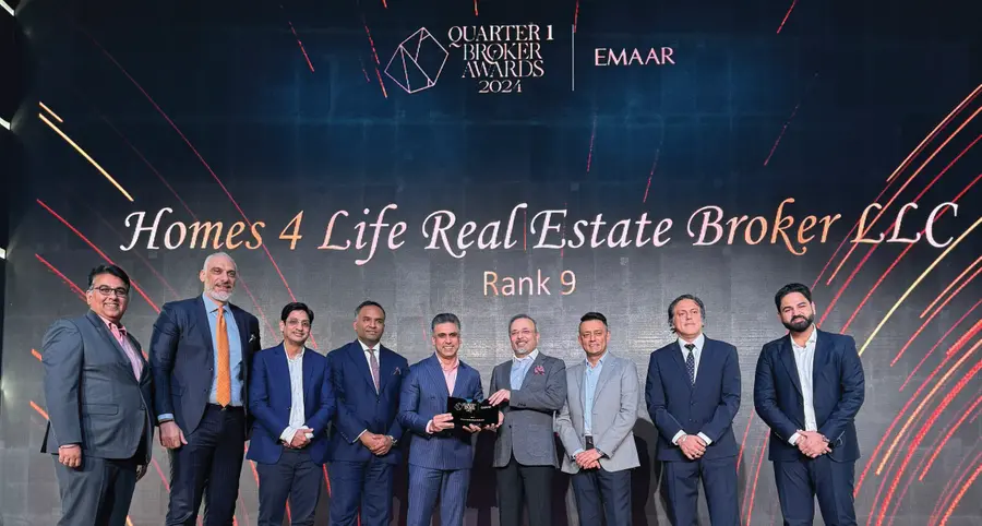 Homes 4 Life Real Estate clinches 9th rank at EMAAR Quarter 1 Broker Awards 2024